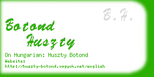 botond huszty business card